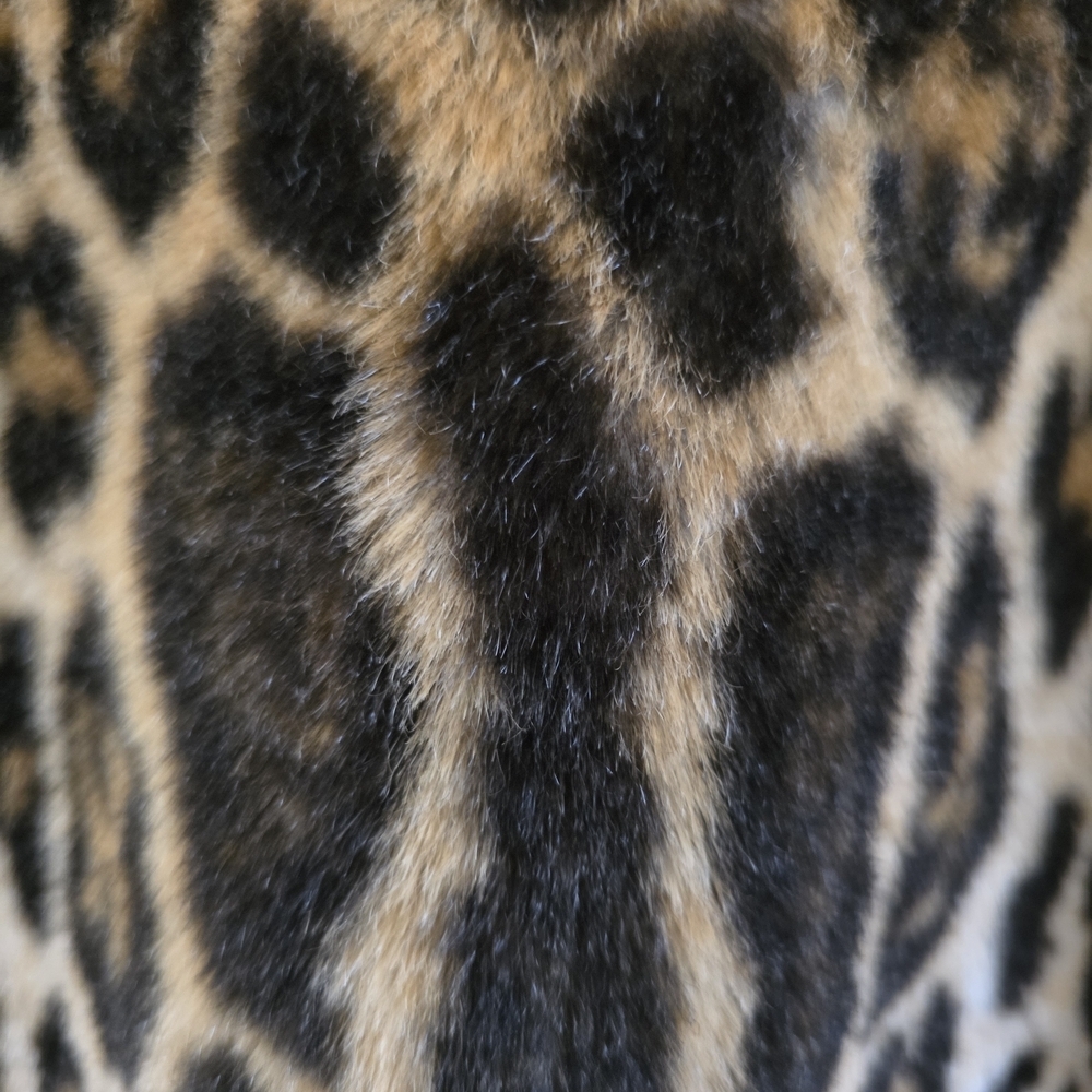 Vintage MONDI faux Fur Leopard Statement Coat-Made In Germany-Y2K Mob Wife Lux - Picture 8 of 15